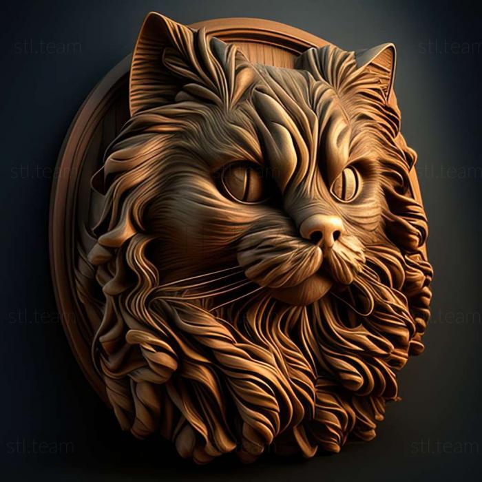 3D model American Curl cat (STL)